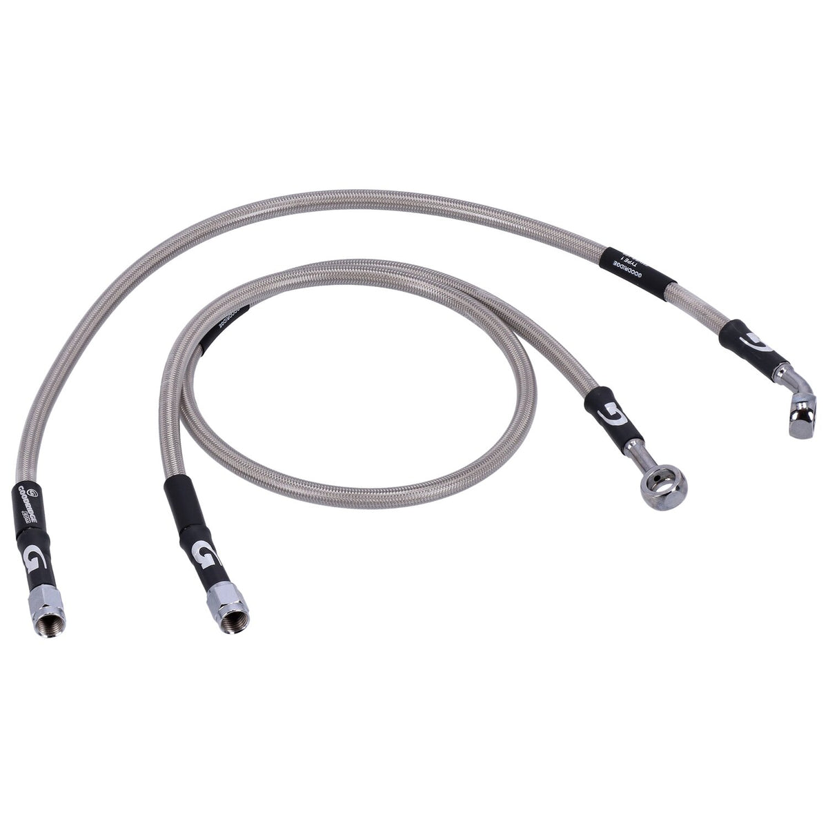 MCS by Goodridge brake line rear, stainless clear coated