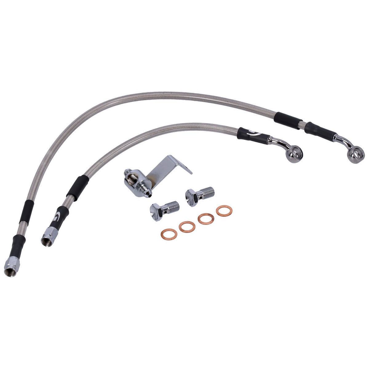 MCS by Goodridge brake line rear, stainless clear coated