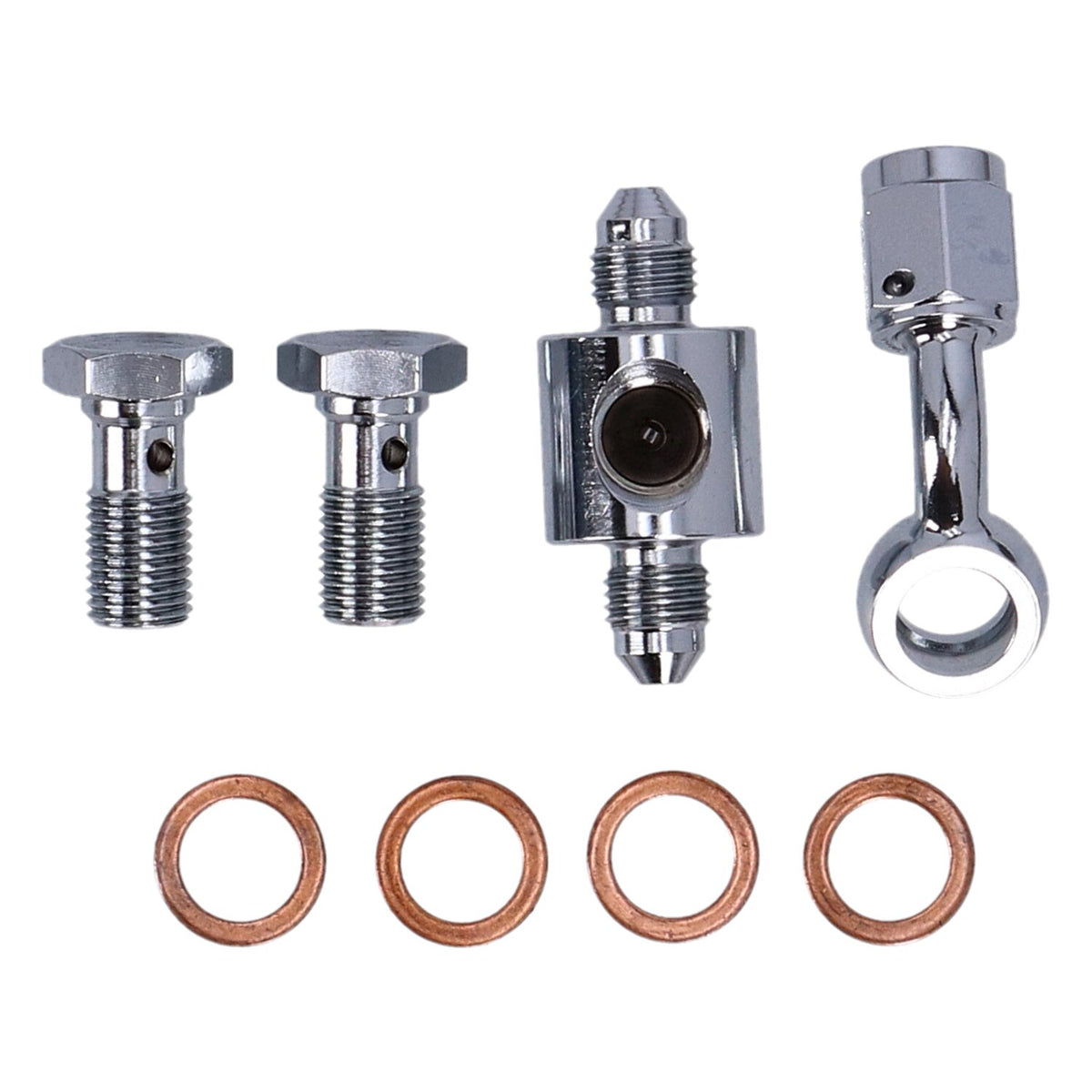 MCS by Goodridge brake line rear, stainless clear coated