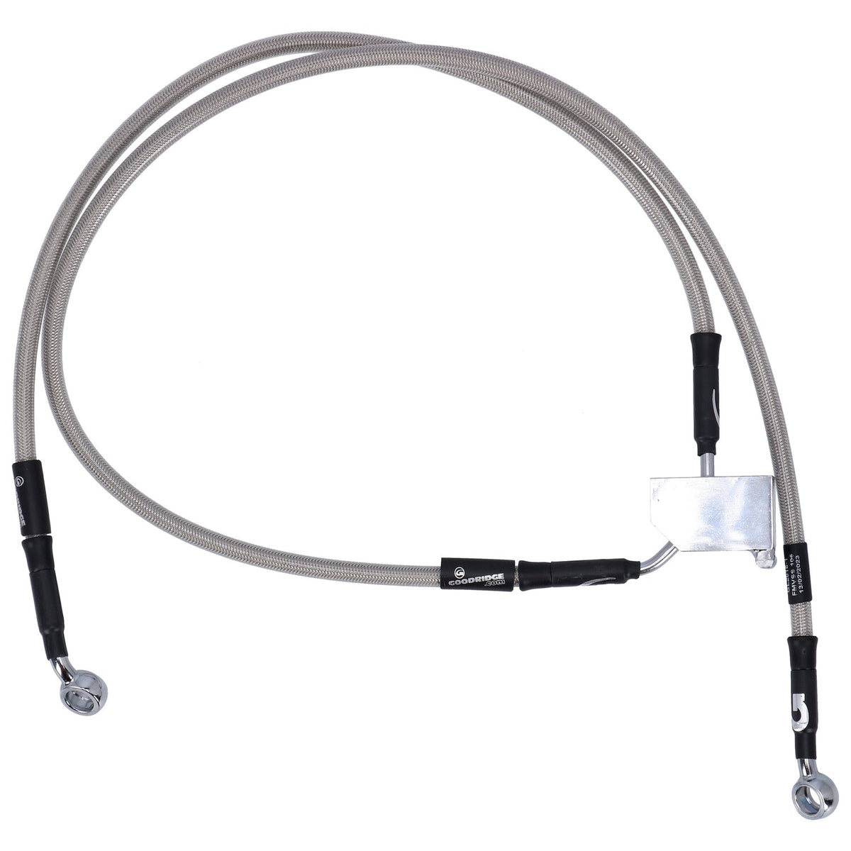 MCS by Goodridge brake line rear, stainless clear coated