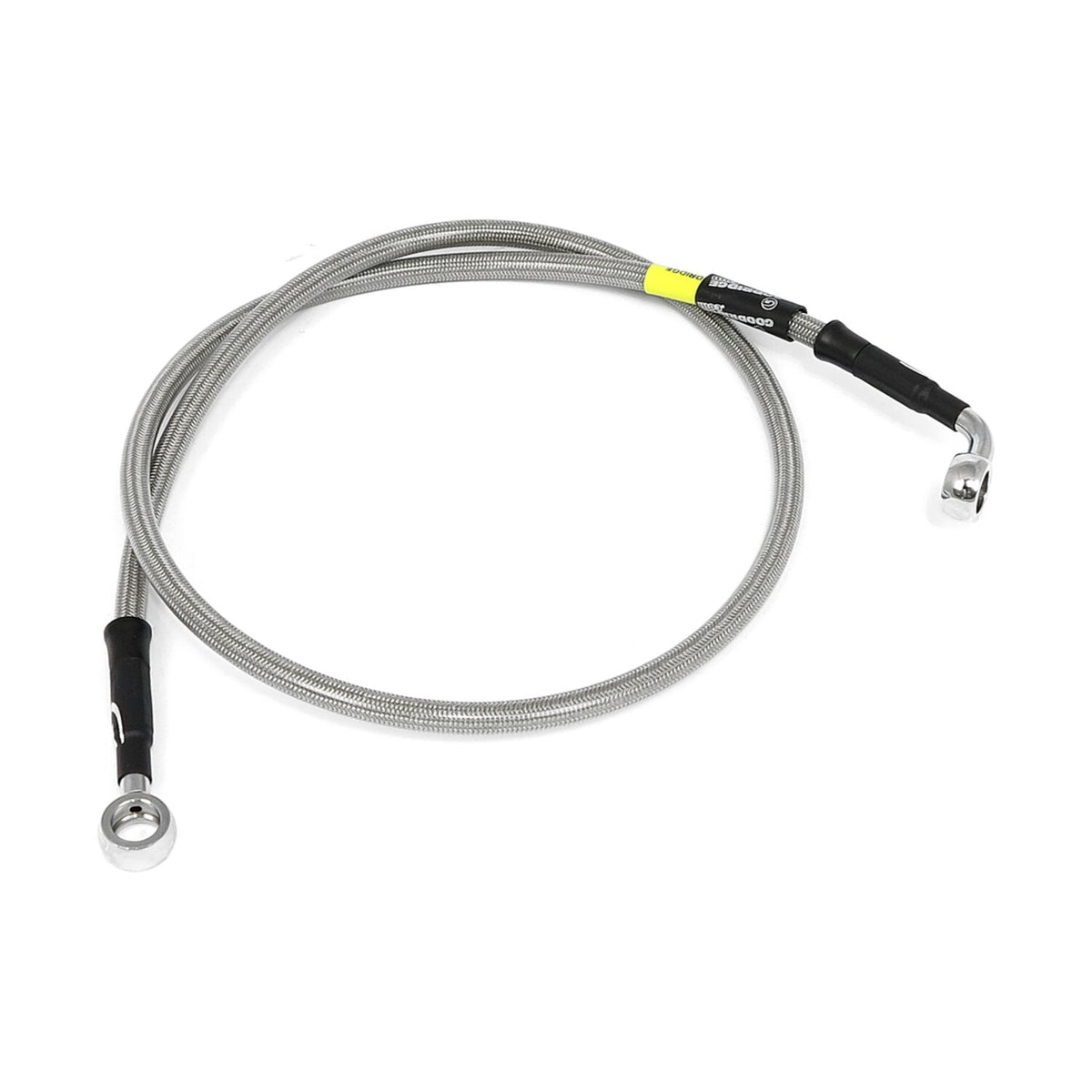 MCS by Goodridge brake line front, stainless clear coated