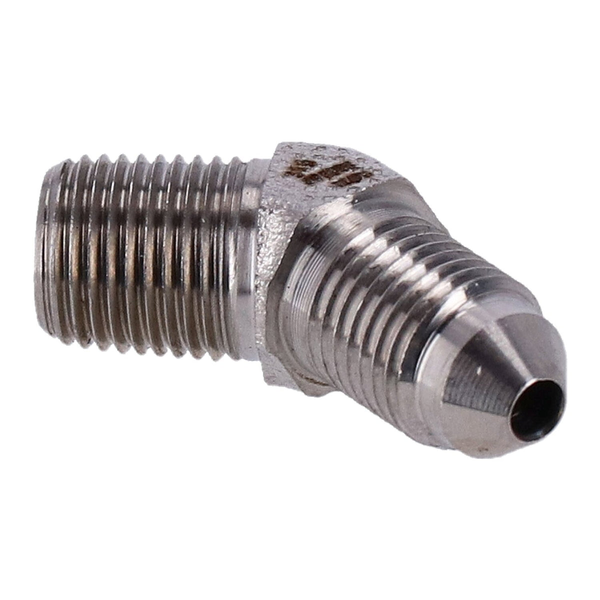 Goodridge adapter fitting, 45 degree. ss