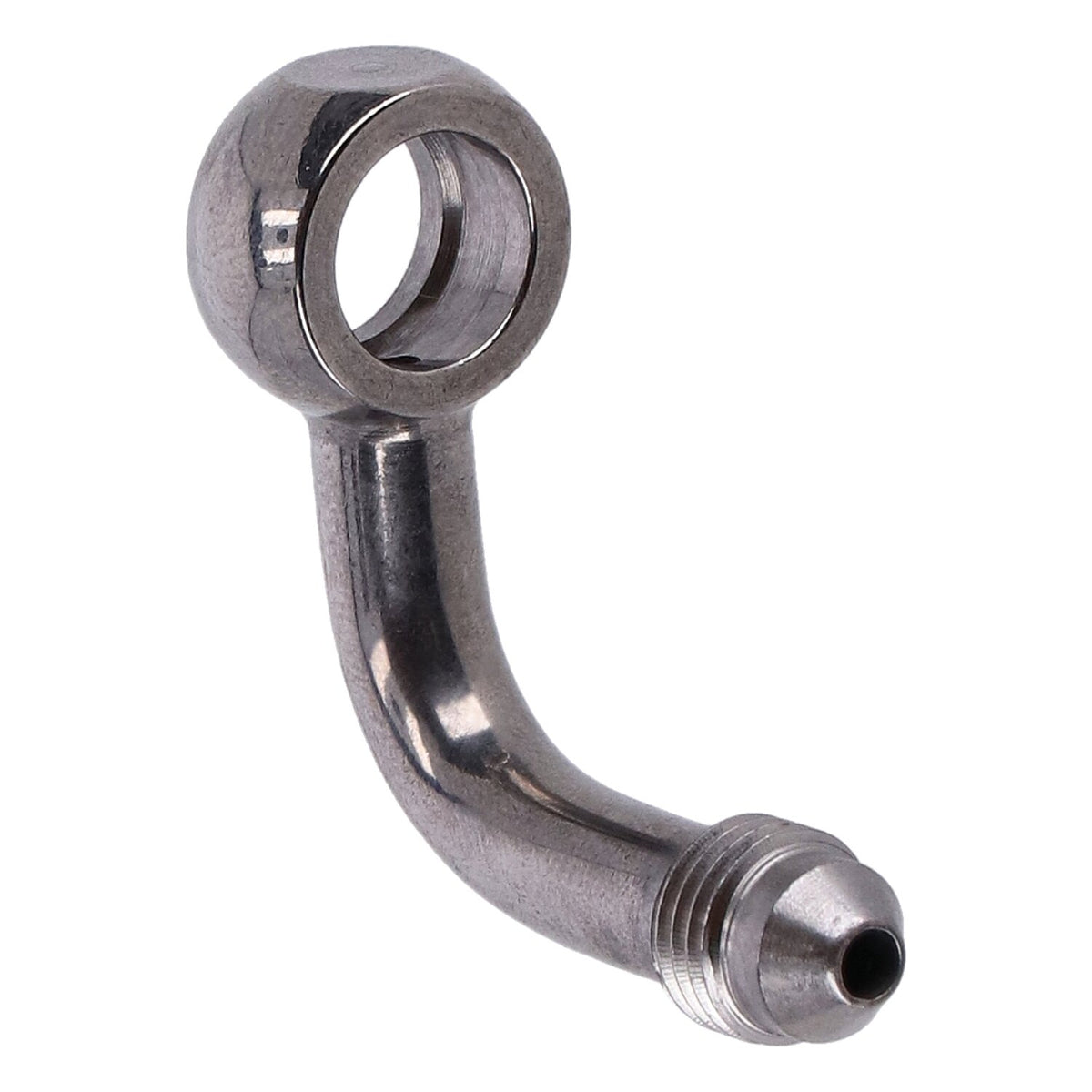 Goodridge, Slimline banjo fitting 3/8", 90 degrees. SS