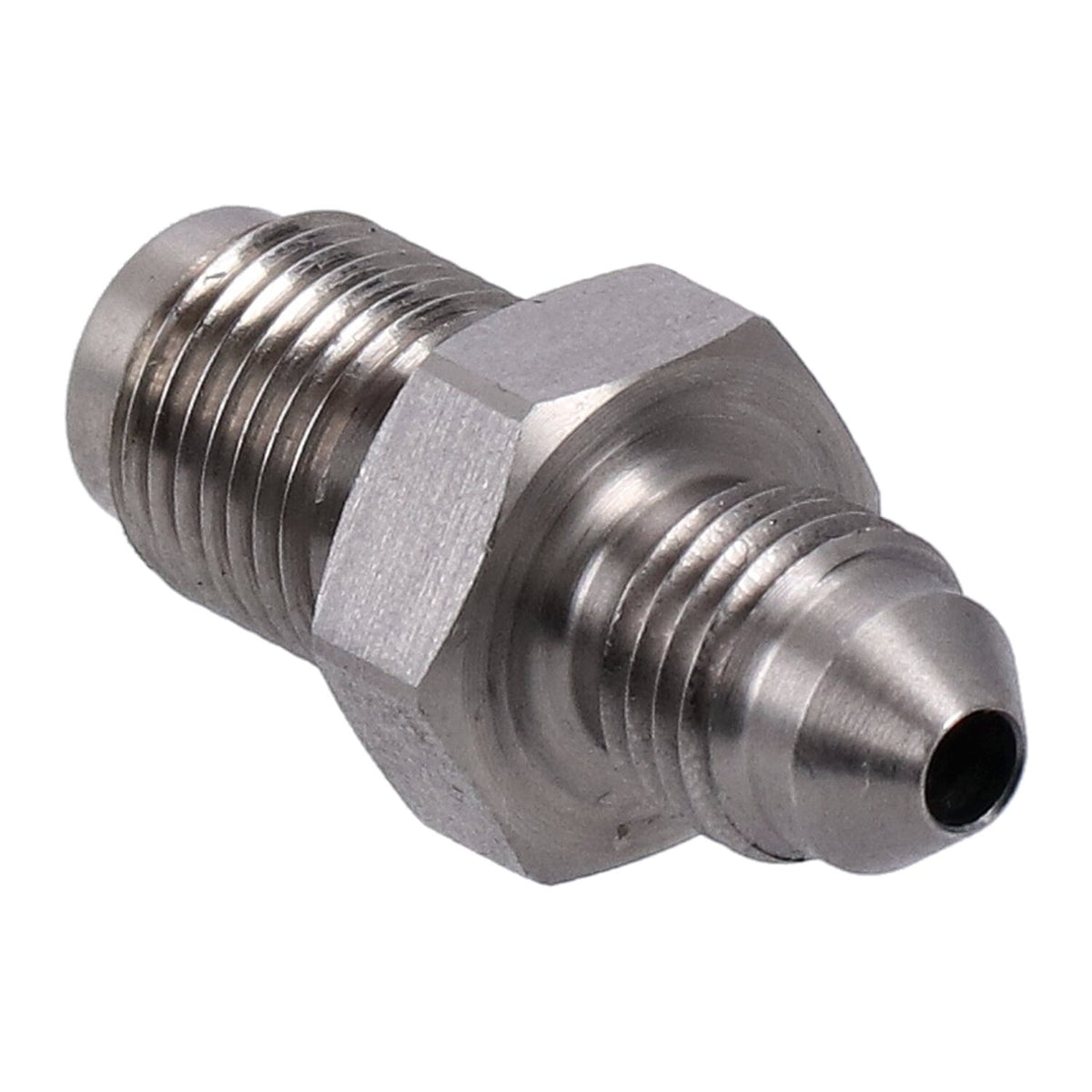 Goodridge adapter fitting, high polished stainless steel