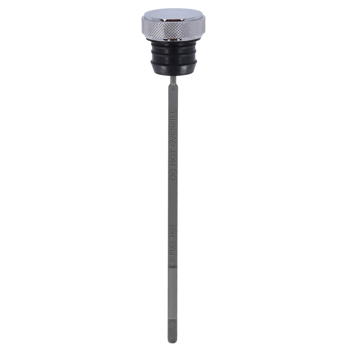 Oil tank fill plug. Chrome