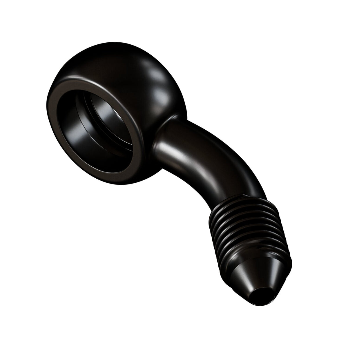 Goodridge, Slimline banjo fitting 3/8", 45 degrees. Black