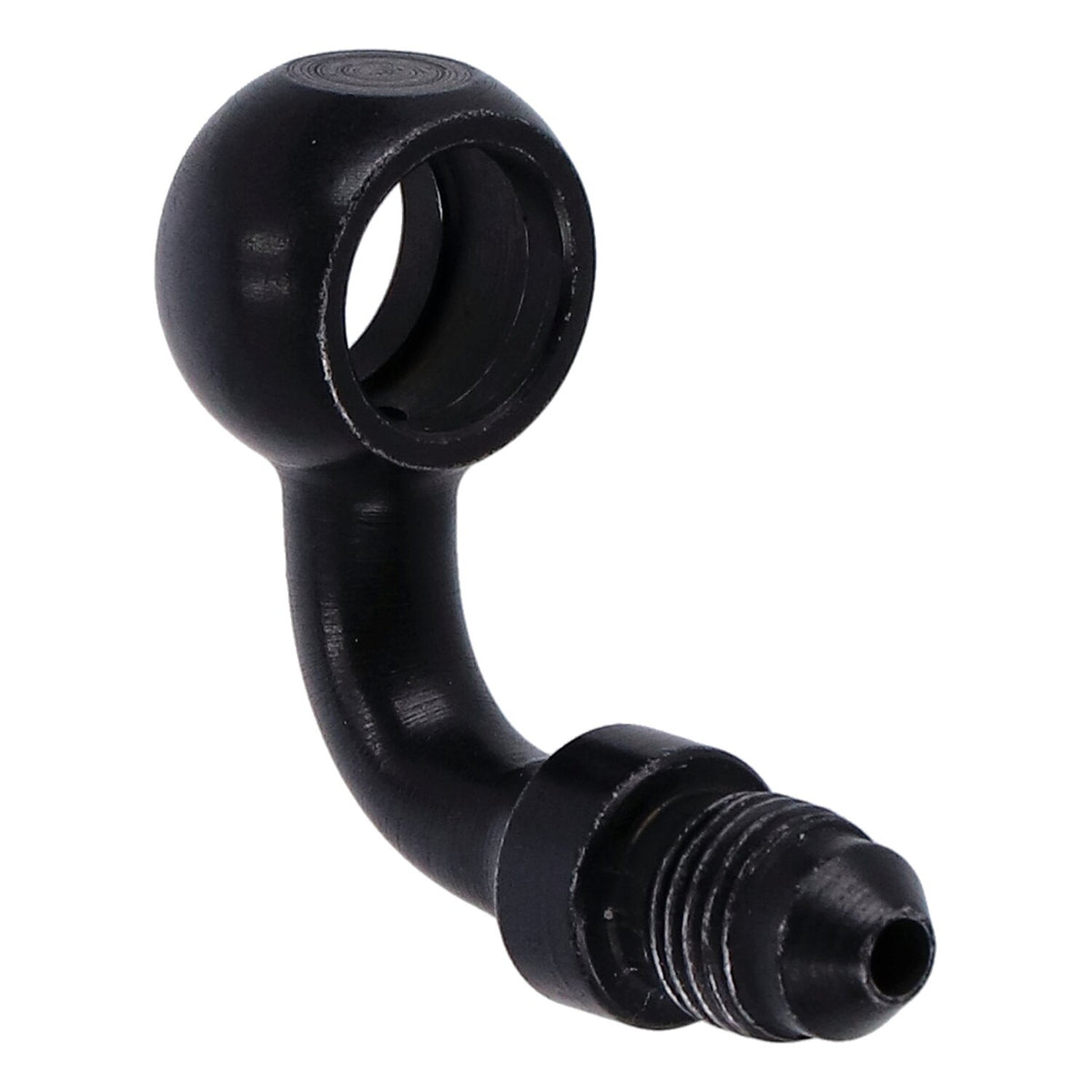 Goodridge Banjo fitting black 7/16", 90 degrees, 11mm