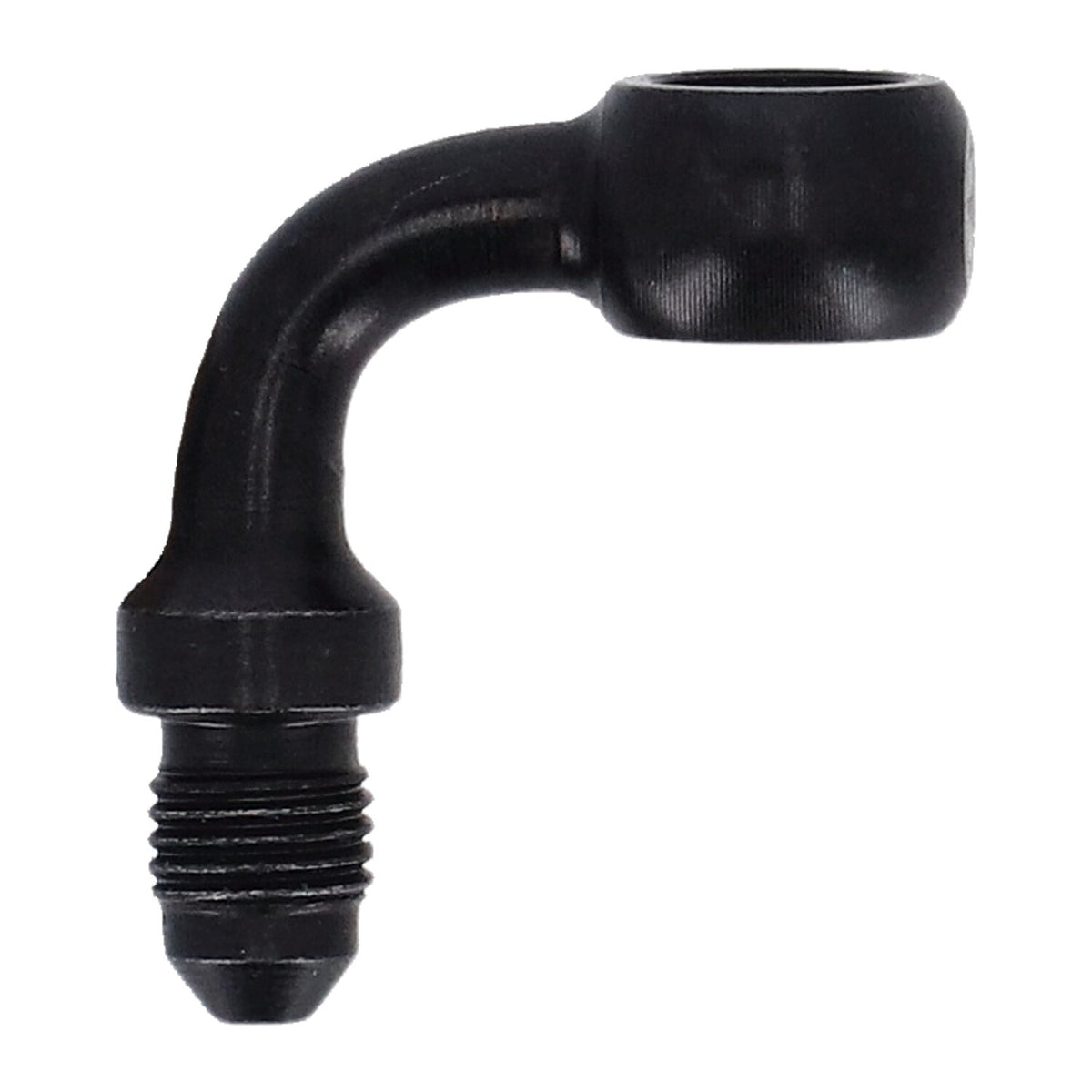 Goodridge Banjo fitting black 3/8", 90 degrees, 10mm