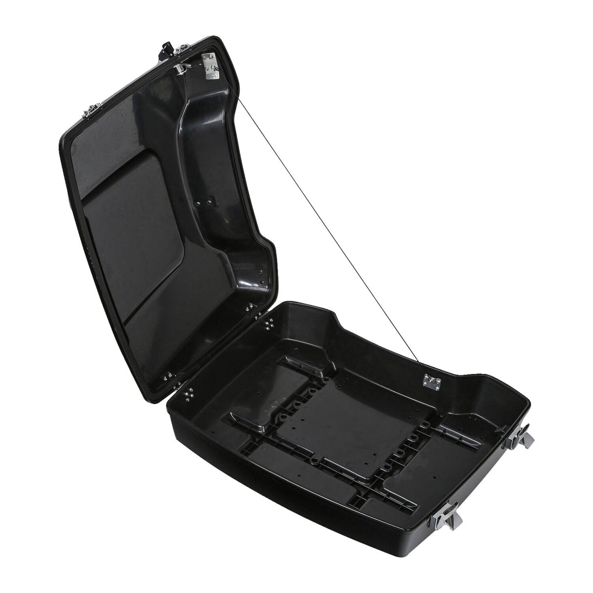 Low profile Tour Pack trunk. Black