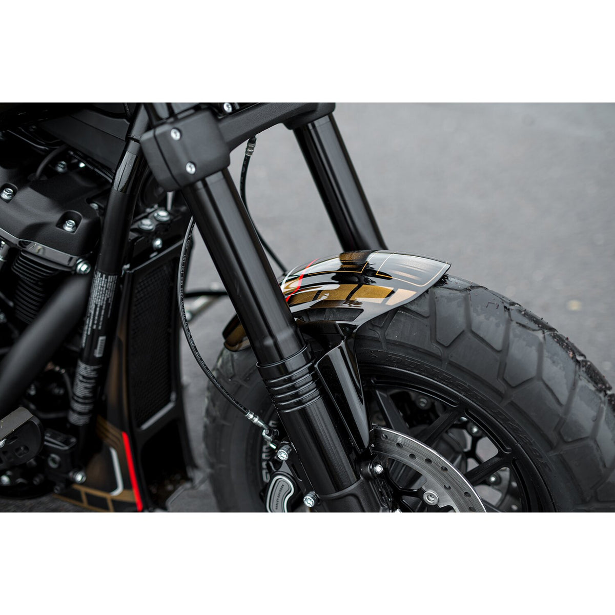 Killer Custom, lower fork covers. Gloss black