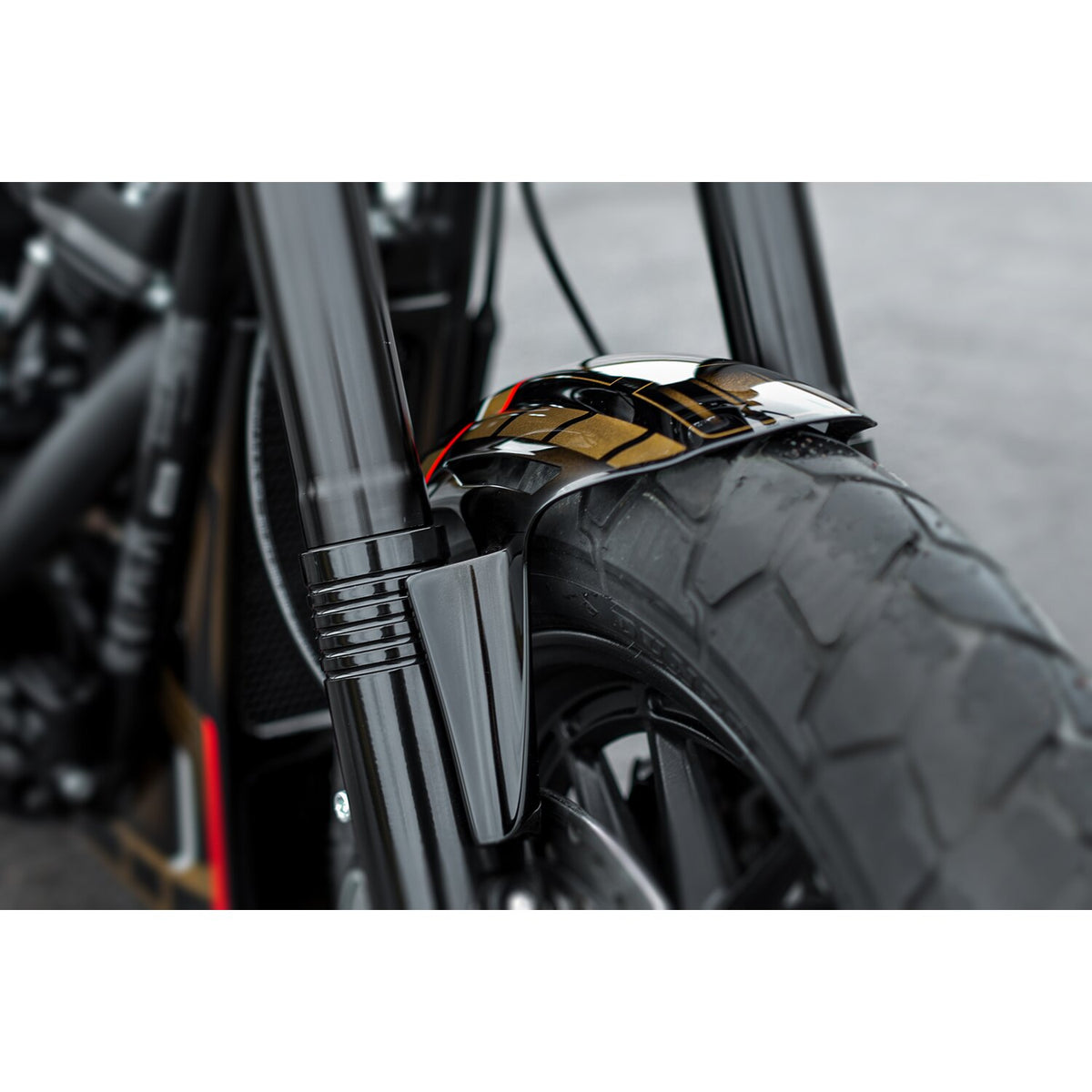 Killer Custom, lower fork covers. Gloss black