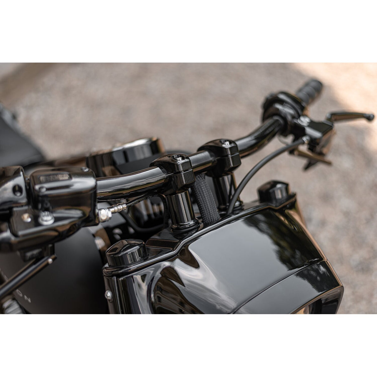 Killer Custom, 3" risers for 1-1/4" bars. Black