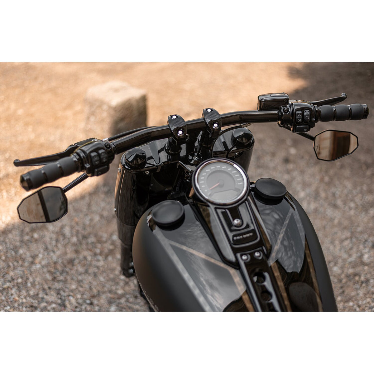 Killer Custom, 3" risers for 1-1/4" bars. Black