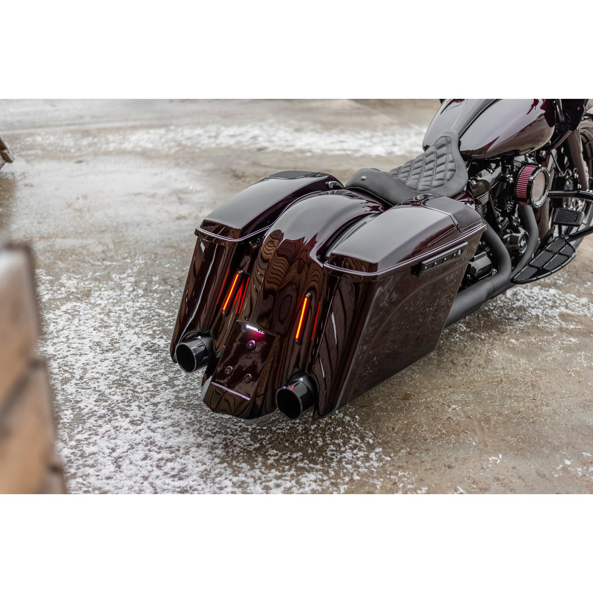 Killer Custom, saddlebag latch inserts. Black
