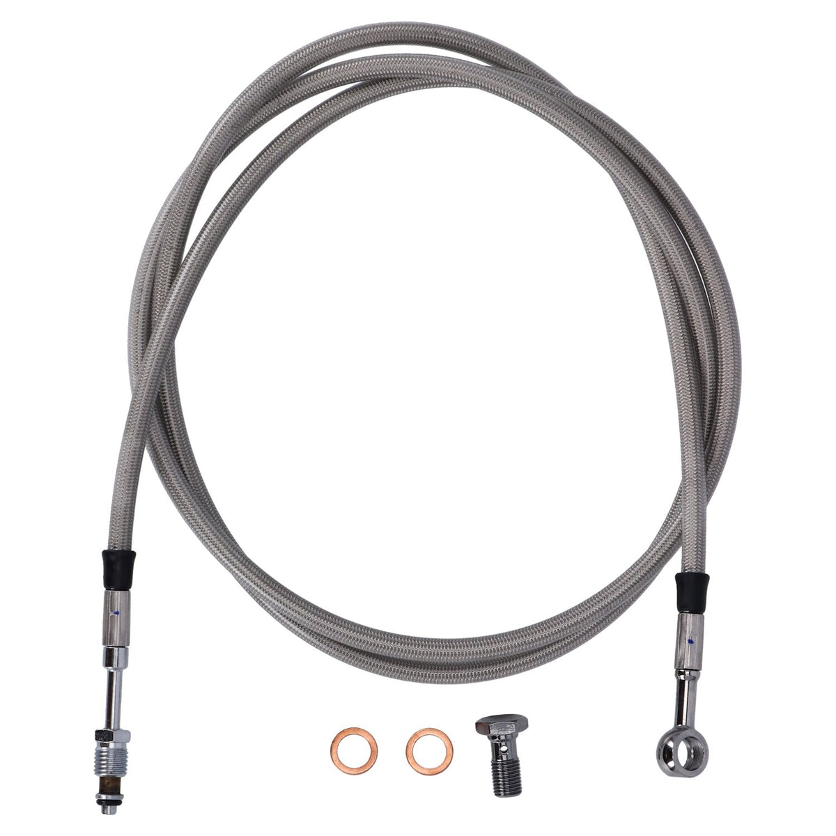 Goodridge hydraulic clutch line kit 65", clear coated
