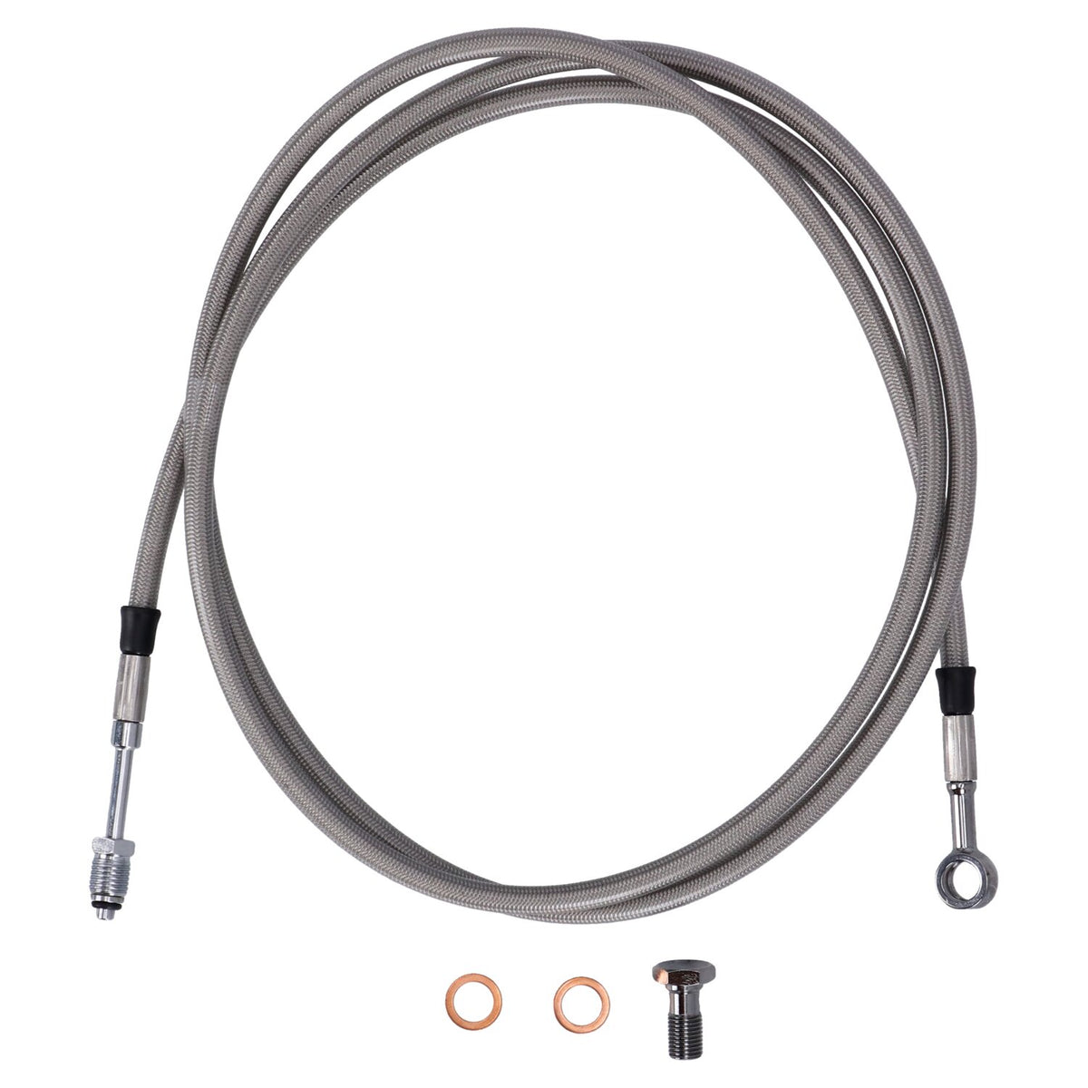 Goodridge hydraulic clutch line kit 71", clear coated