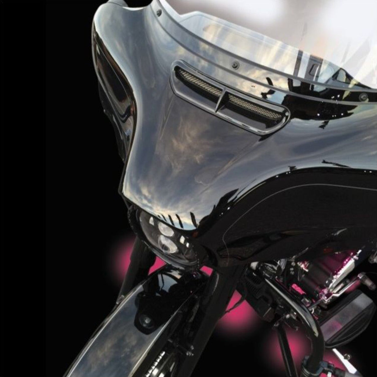Custom Dynamics, Fairing Vent Cover - Black