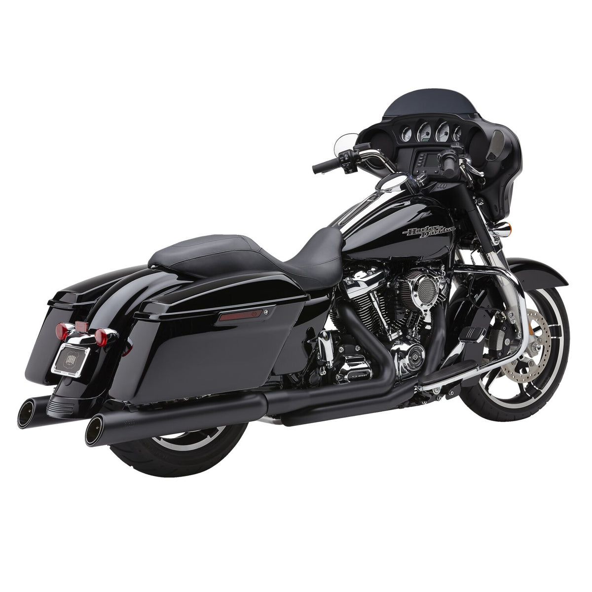 Cobra, 909 Upper Cut 4" slip-on mufflers. Black