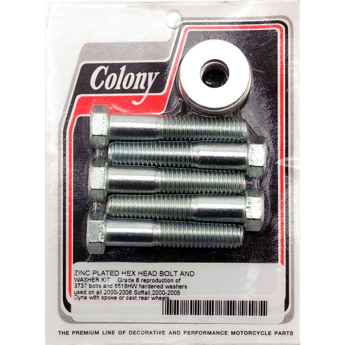 Colony, head bolt & washer kit. Zinc plated