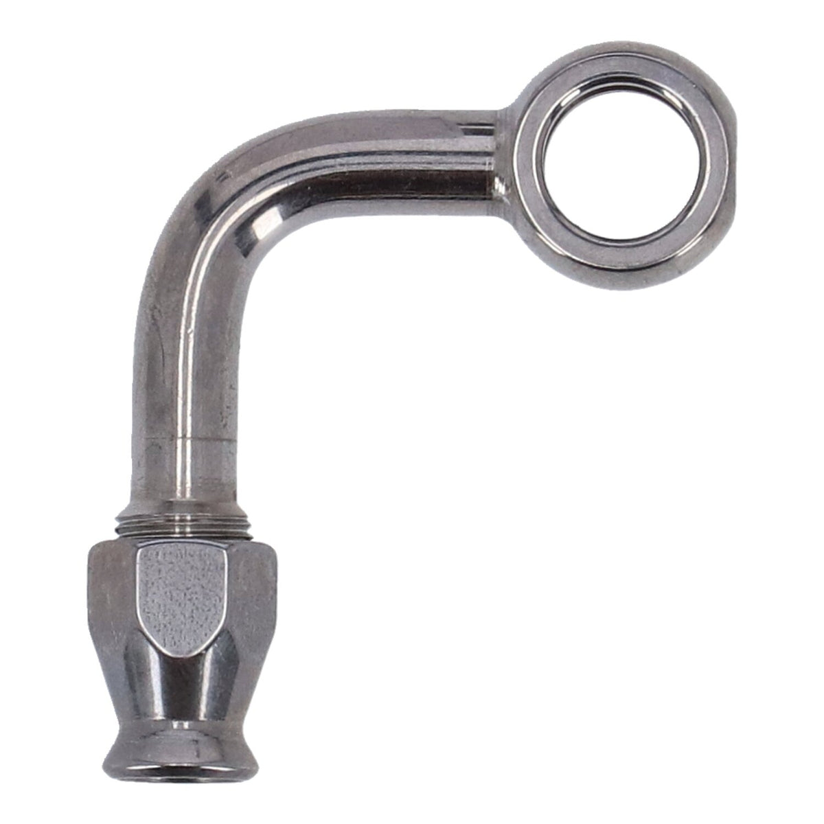 Goodridge, 3/8" (10mm) banjo fitting 90 degree side bend