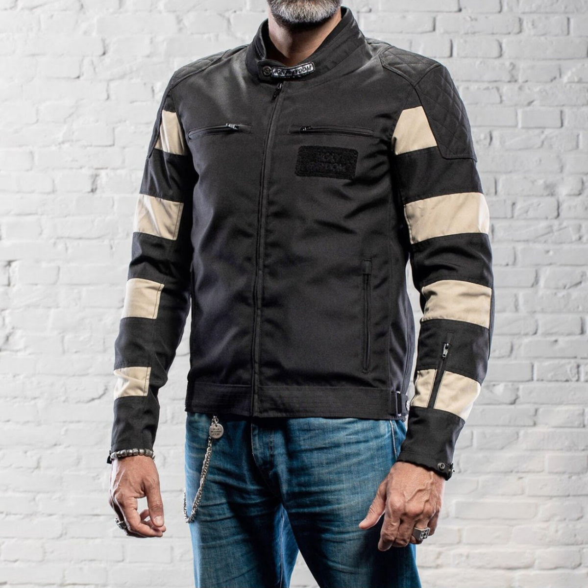 Holy Freedom Prison jacket black/off white