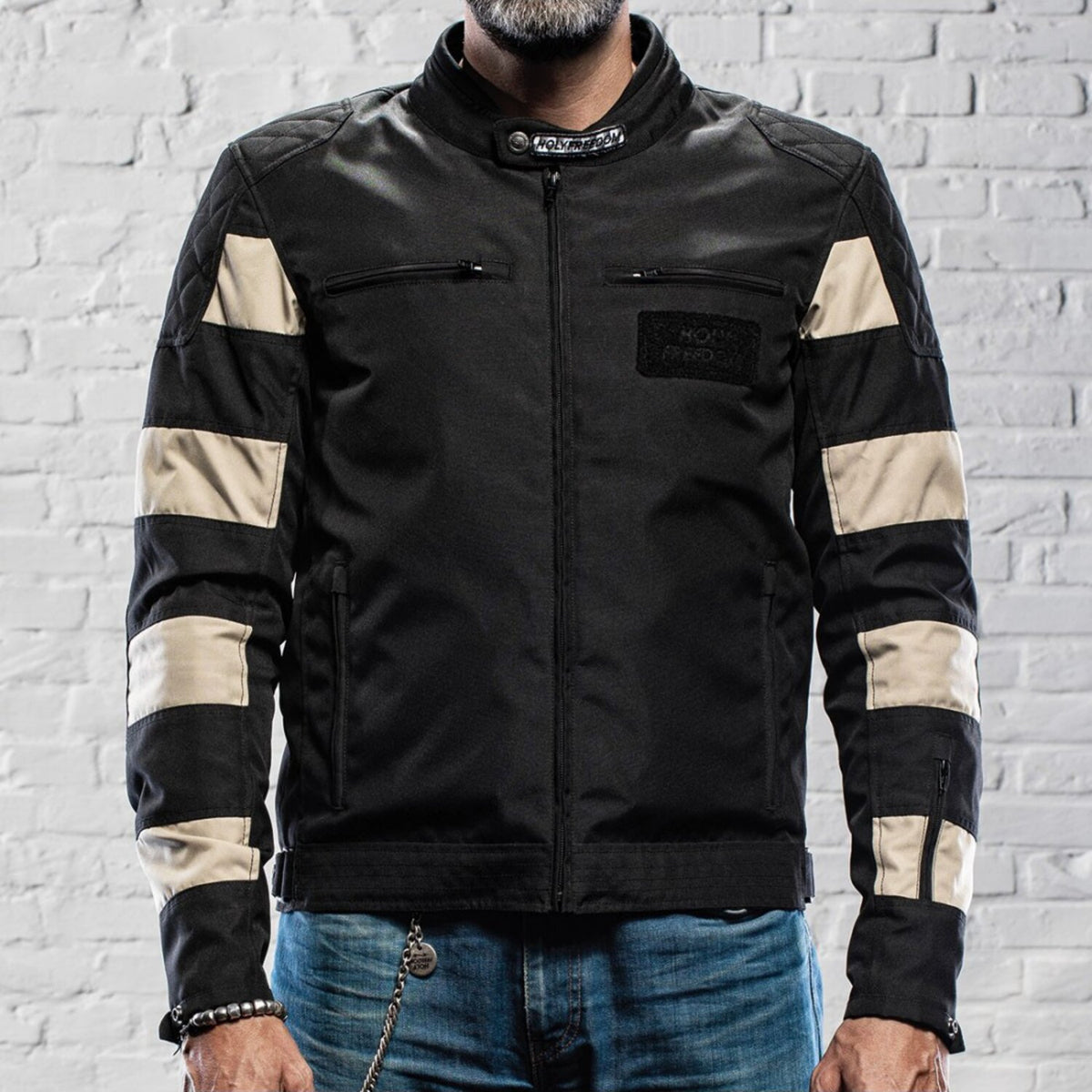 Holy Freedom Prison jacket black/off white