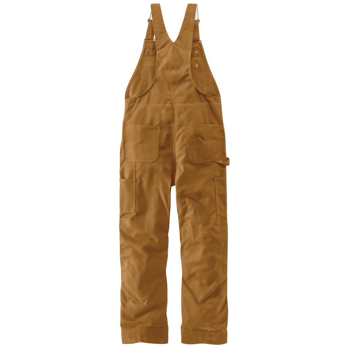Carhartt Duck insulated bib overall carhartt brown