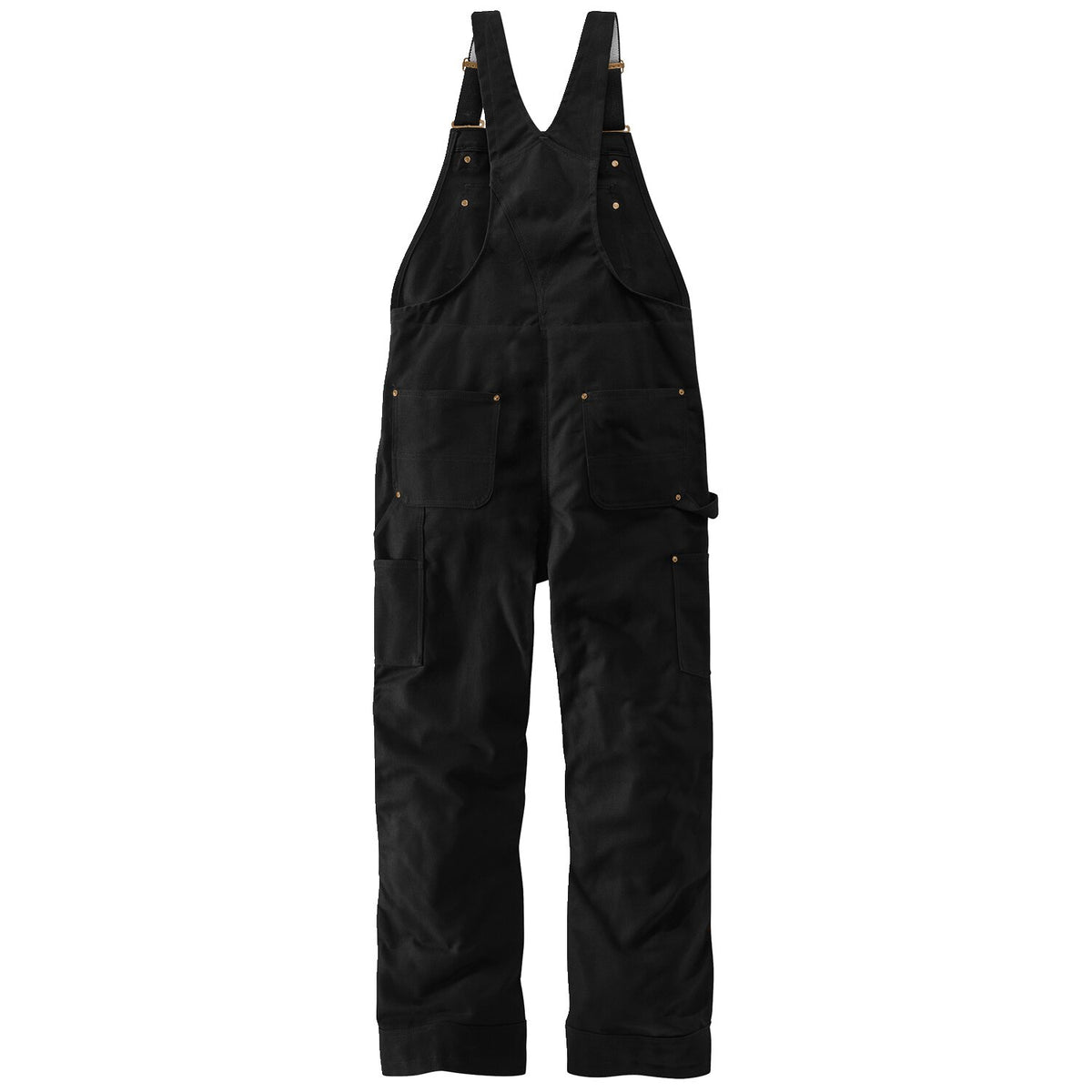 Carhartt Duck insulated bib overall black