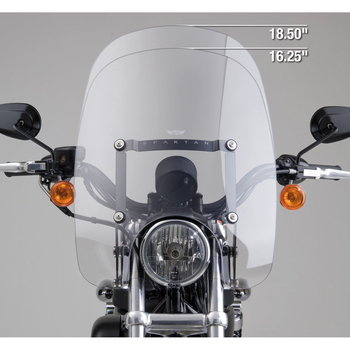 NC Spartan® Quick Release Windshield - Clear, 18.50" high