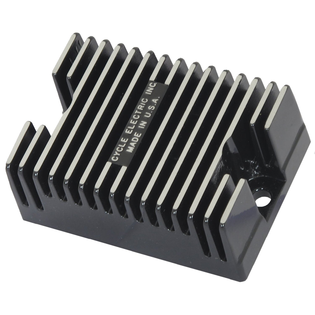 Cycle Electric, voltage regulator/rectifier. Black