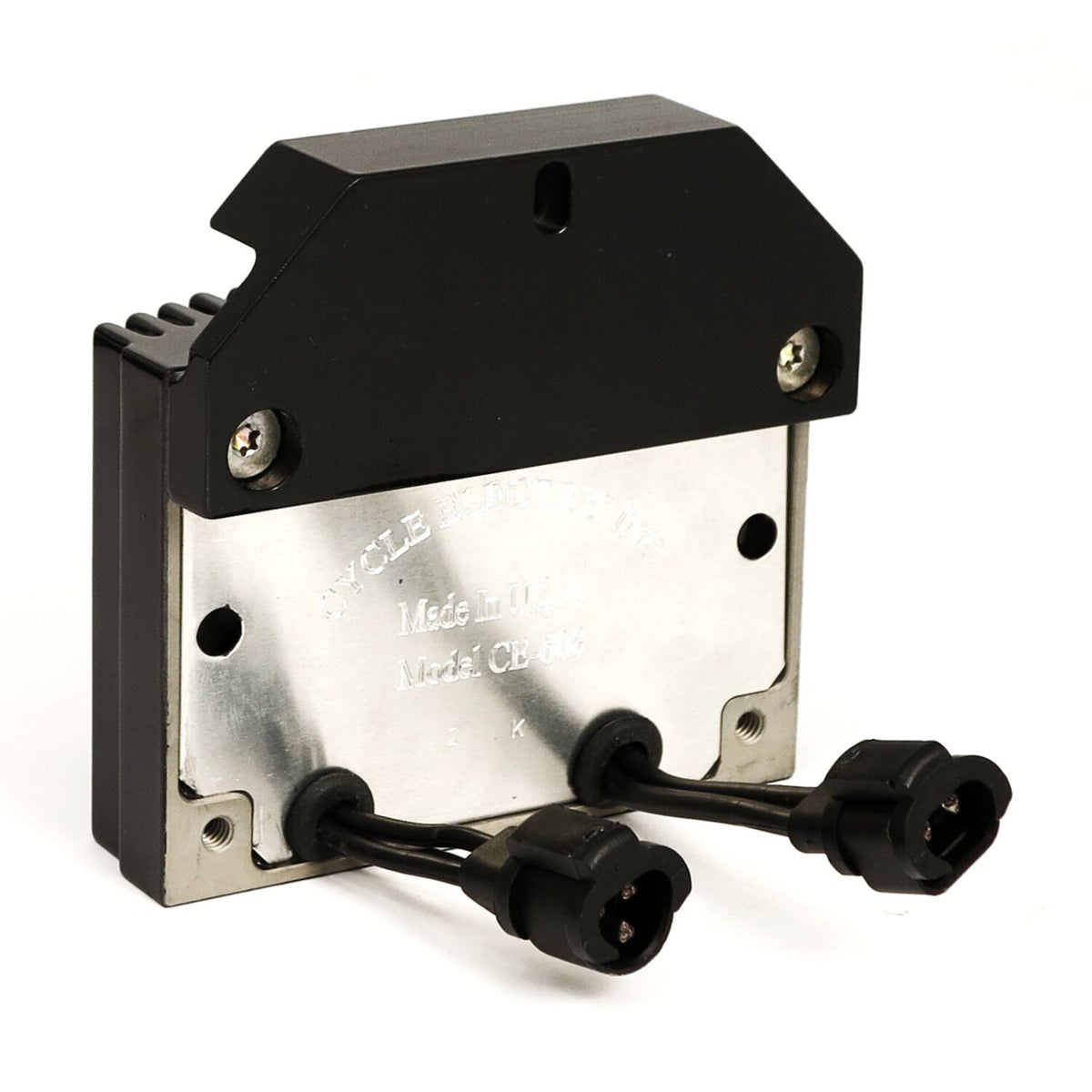 Cycle Electric, voltage regulator/rectifier. Black