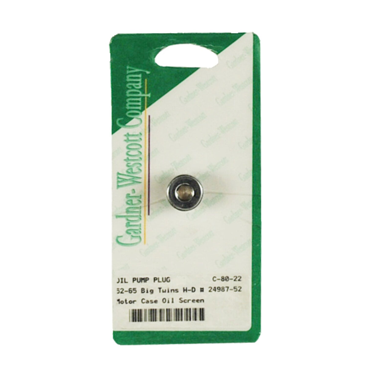 Gardner-Westcott, allen plug oil screen crankcase