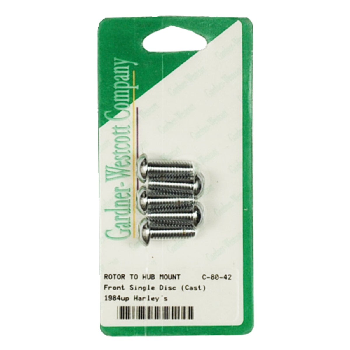Brake rotor bolt set, chrome buttonhead