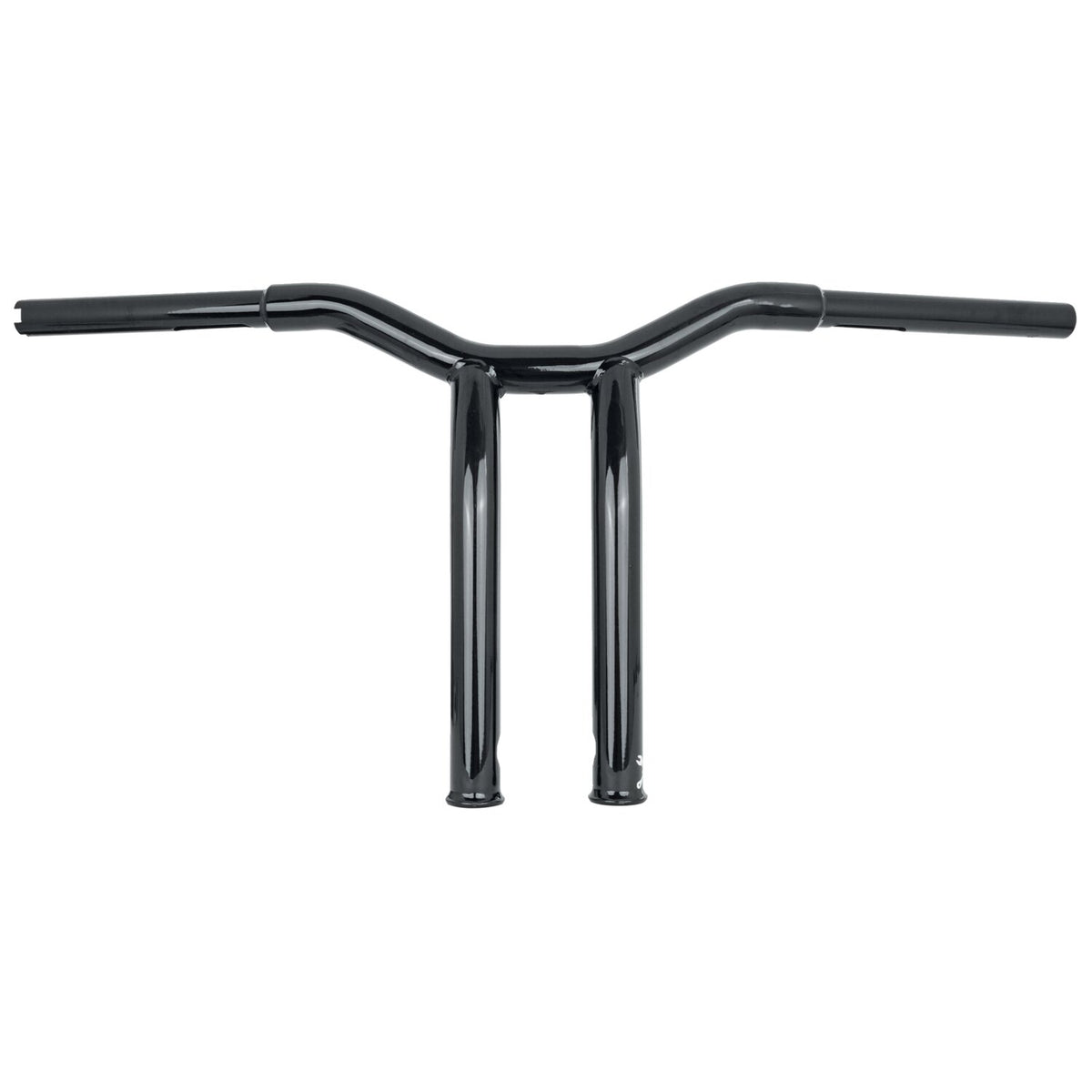 Burly, Dominator raked 1-1/4" T-bar 12" rise. Gloss black