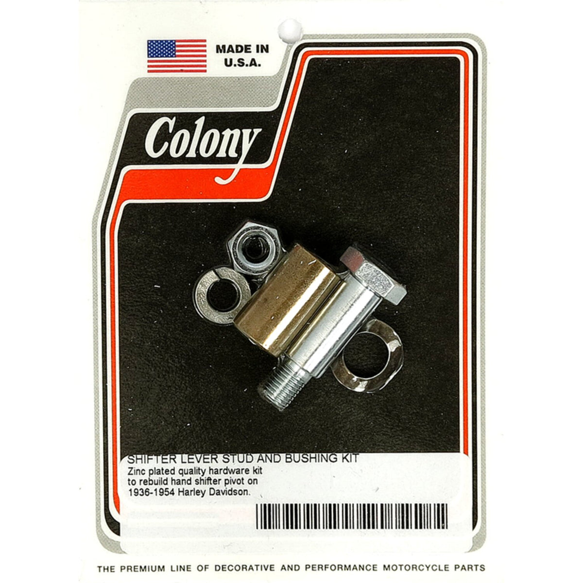 Colony, shift lever stud & bushing kit. Zinc