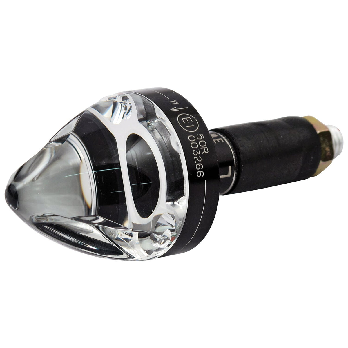Motogadget, mo.blaze cone in-bar turn signals. Black