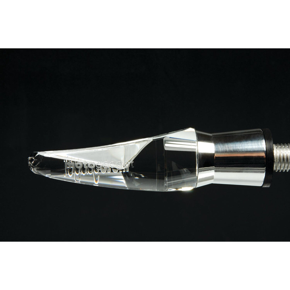 Motogadget, mo.blaze Ice LED turn signals. Polished
