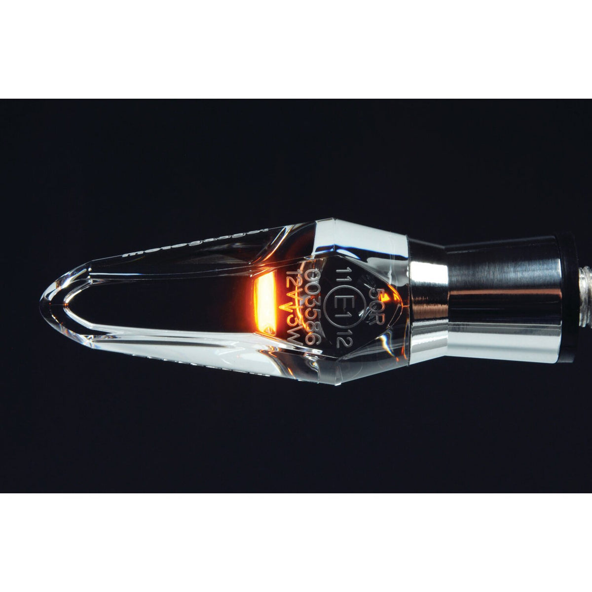 Motogadget, mo.blaze Ice LED turn signals. Polished