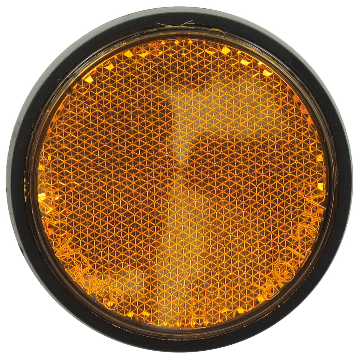 Chris Products, reflector. Round 2-1/2". Amber