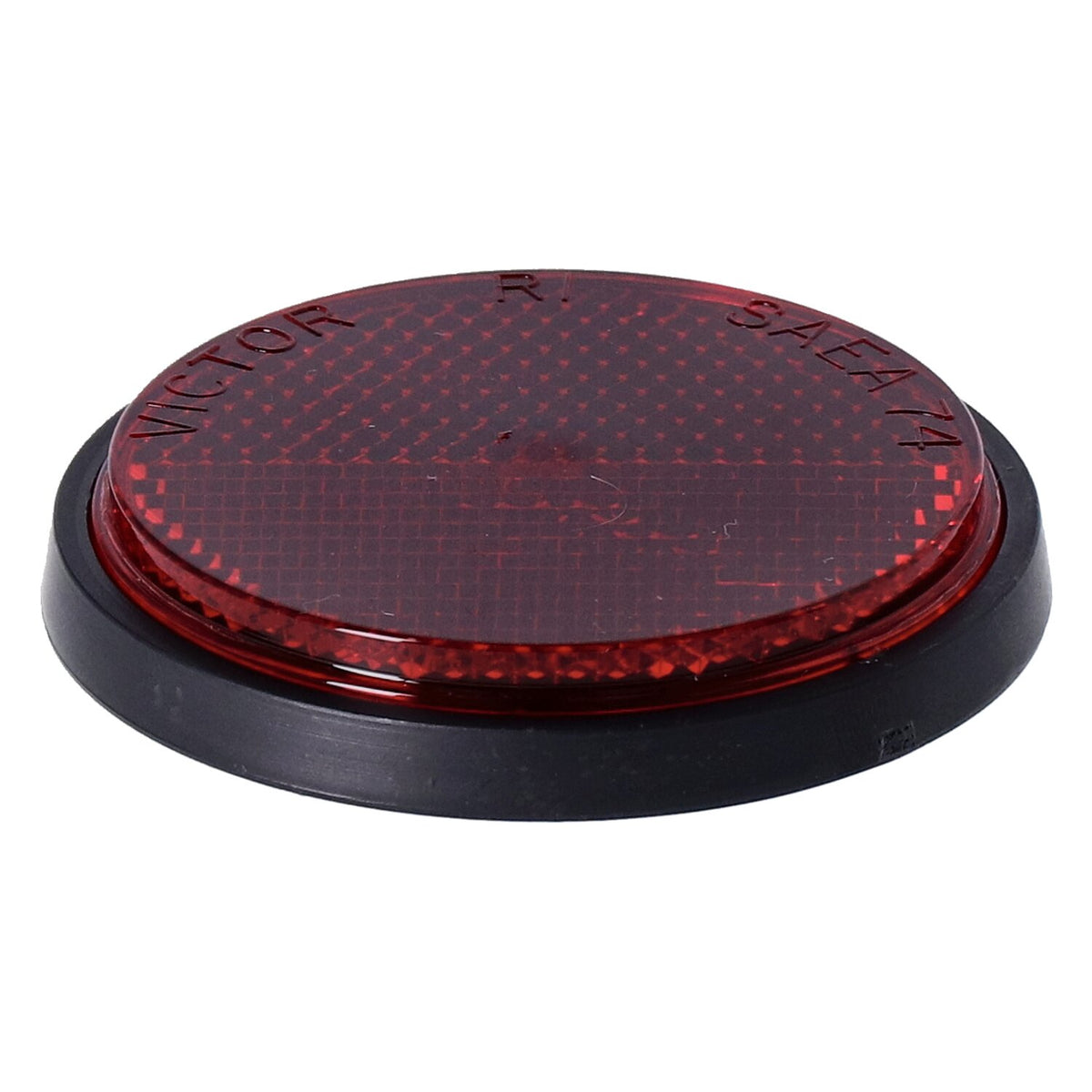 Chris Products, reflector. Round 2-1/2". Red