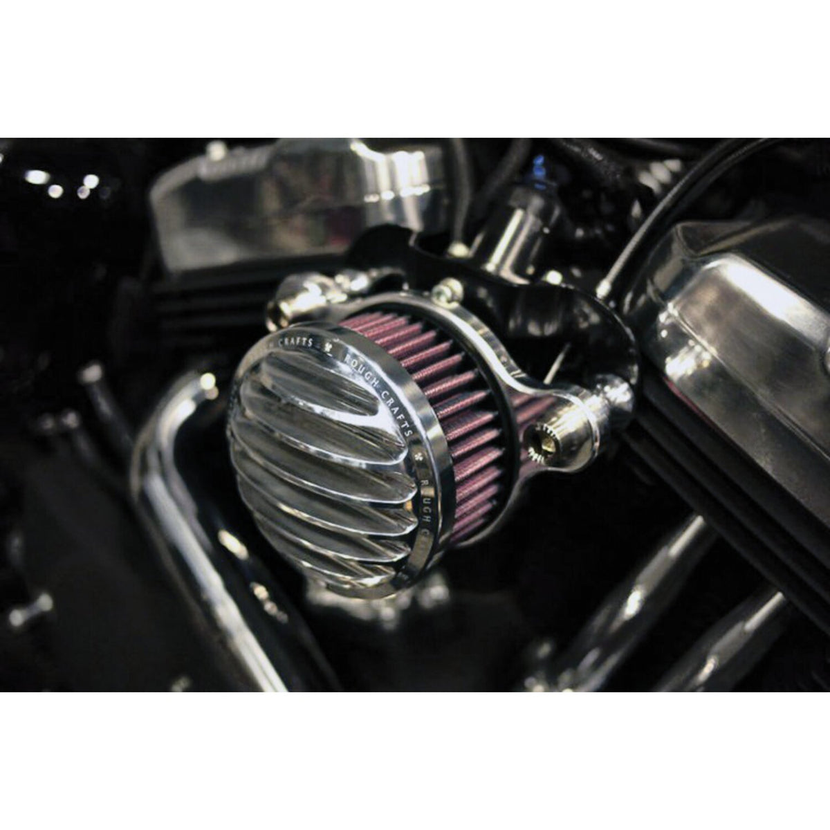 Rough Crafts, air cleaner kit. Polished