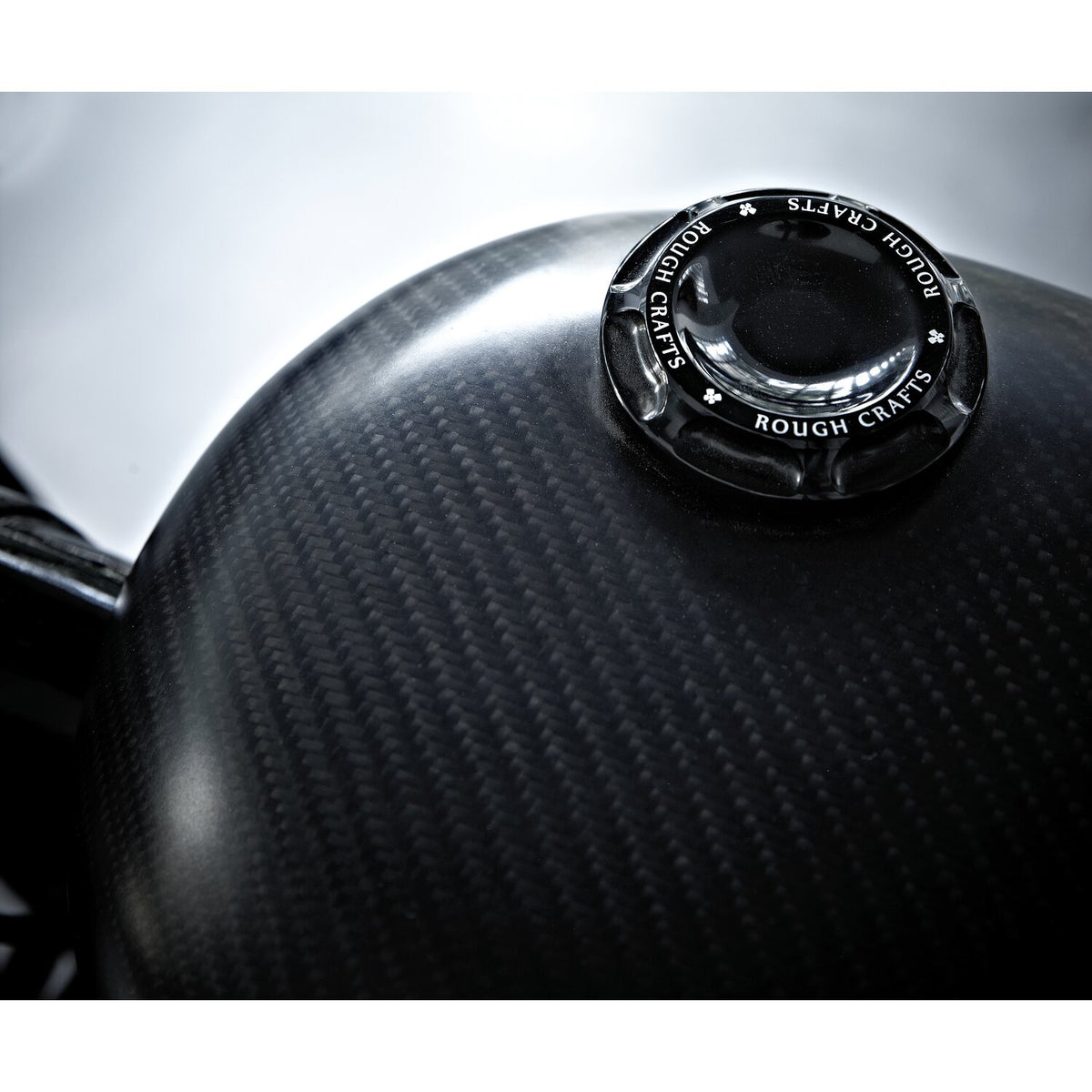 Rough Crafts, 96-up Groove gas cap. Black