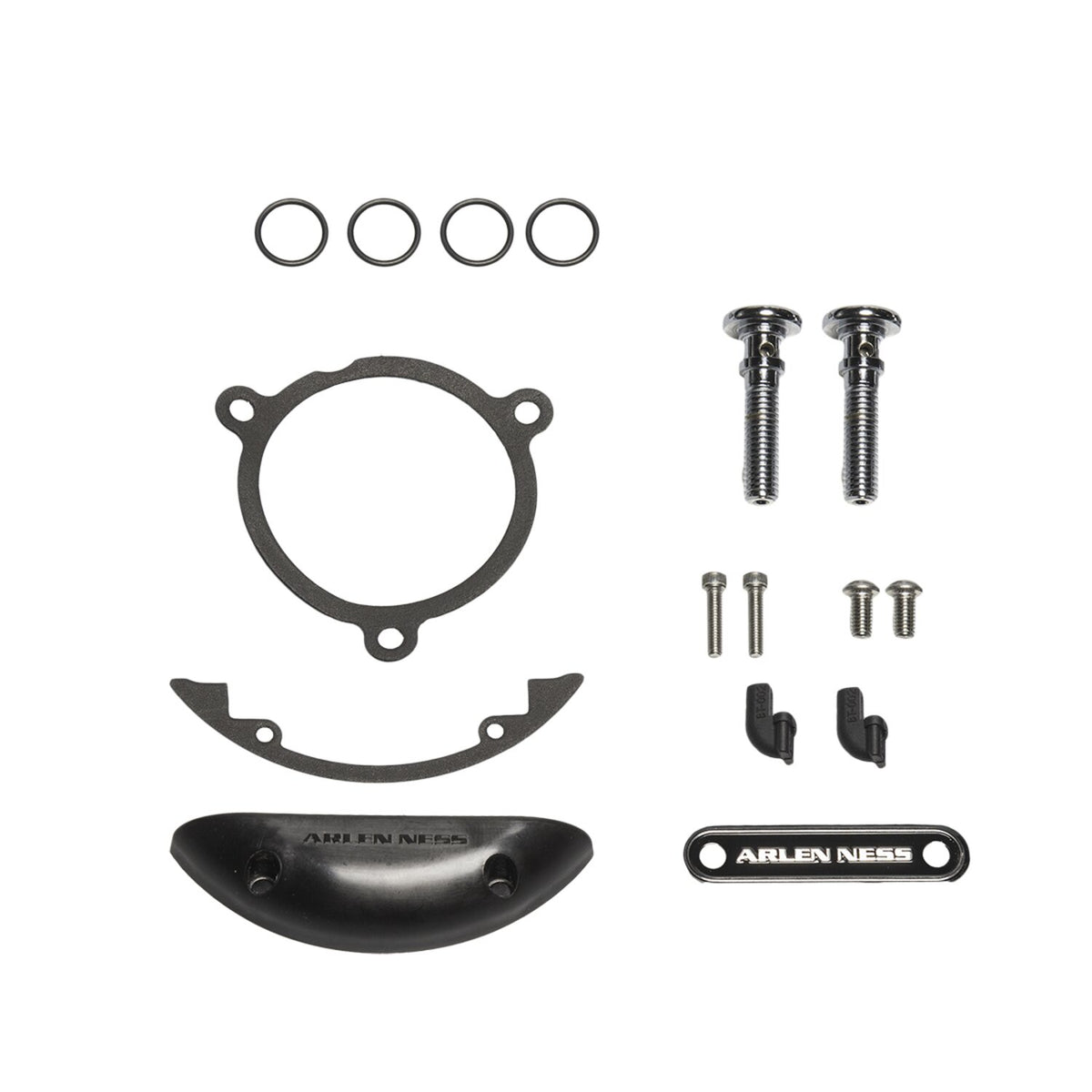 Arlen Ness, hardware kit for Inverted air cleaner. Black