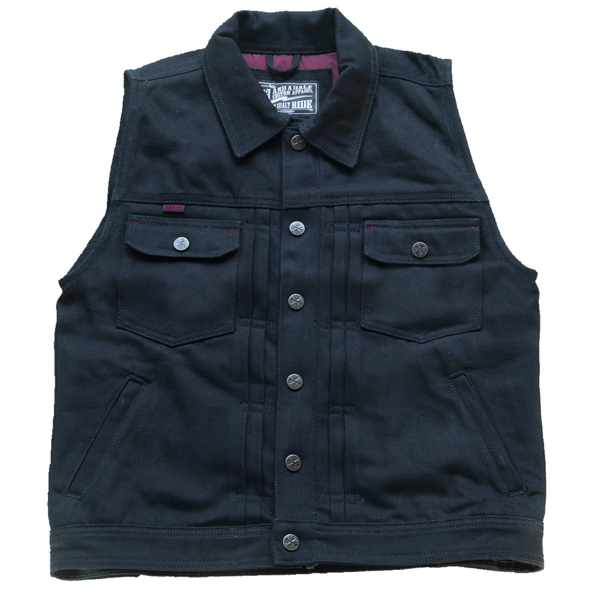 13 1/2 Rain Splitter denim vest black
