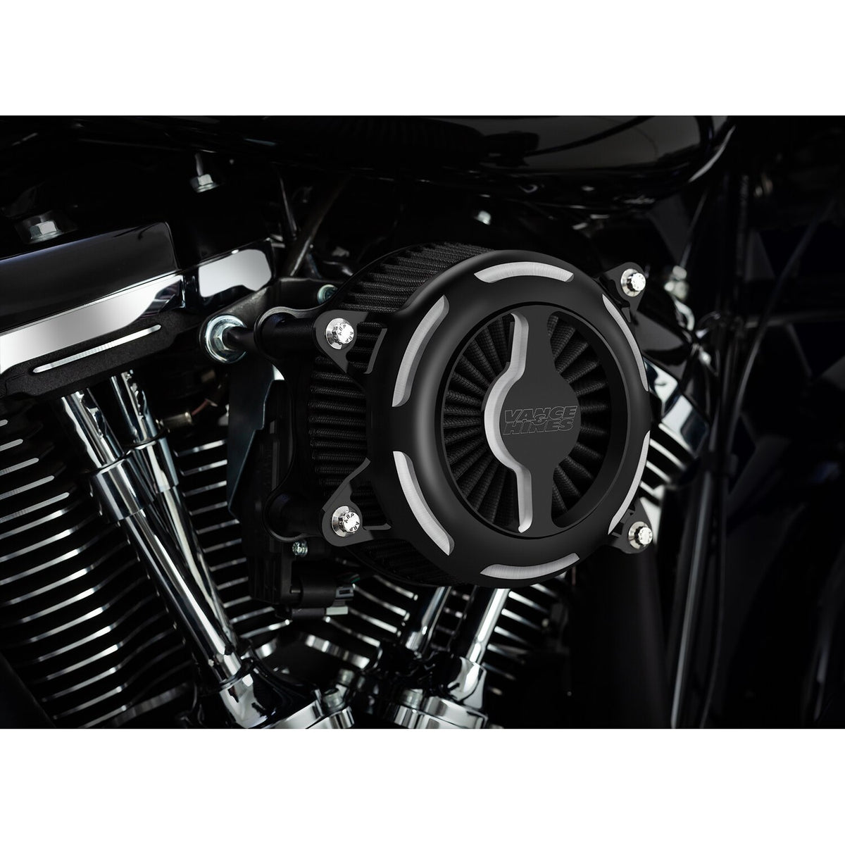 Vance & Hines, VO2 Blade air cleaner kit. contrast cut matte