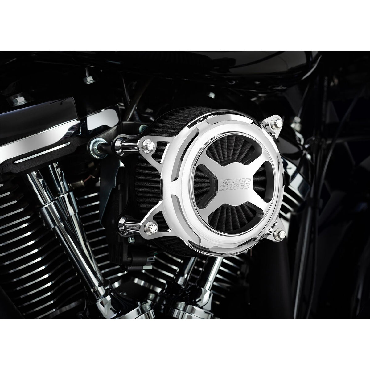 Vance & Hines, VO2 x air cleaner kit. chrome
