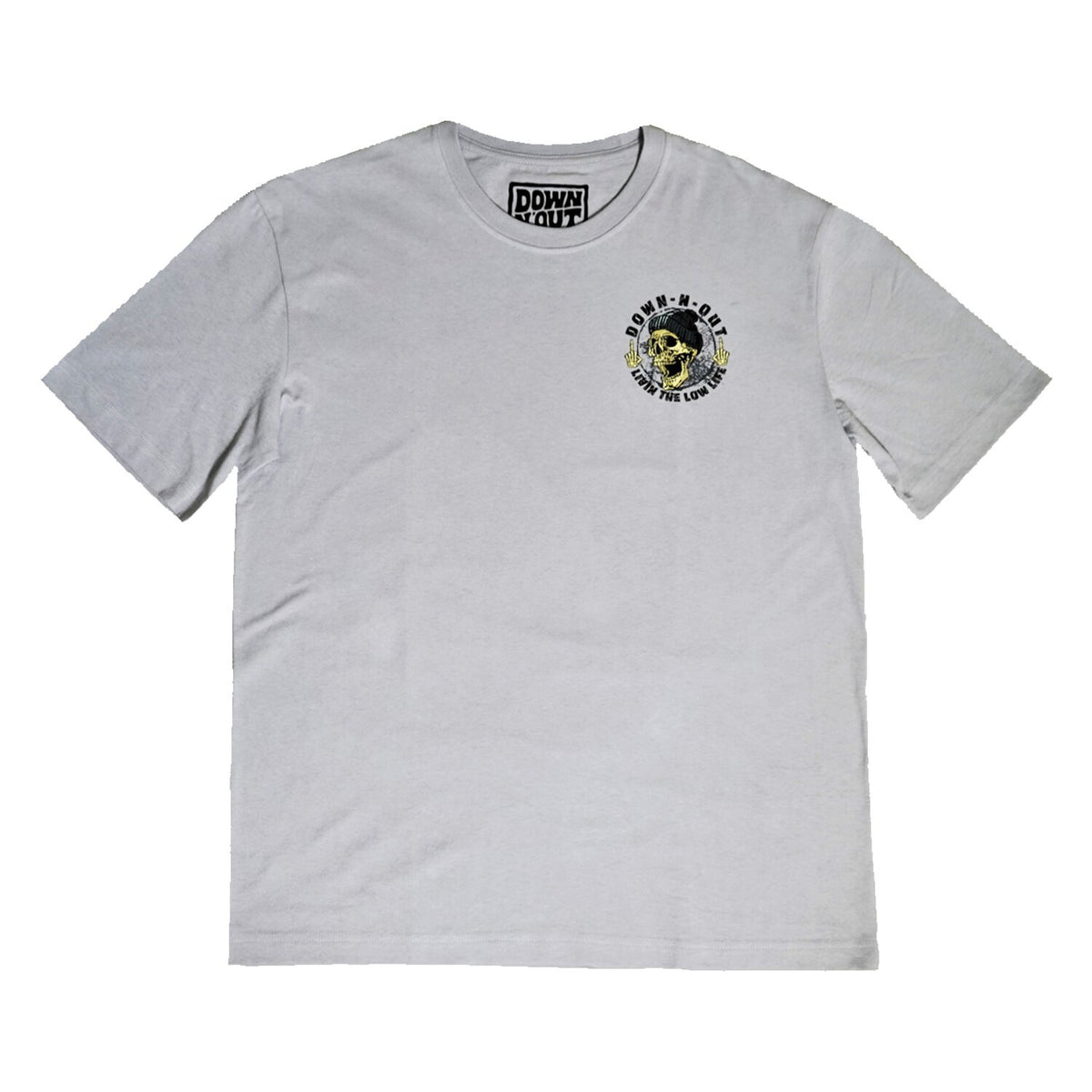 Down-n-Out Life Behind Bars t-shirt grey