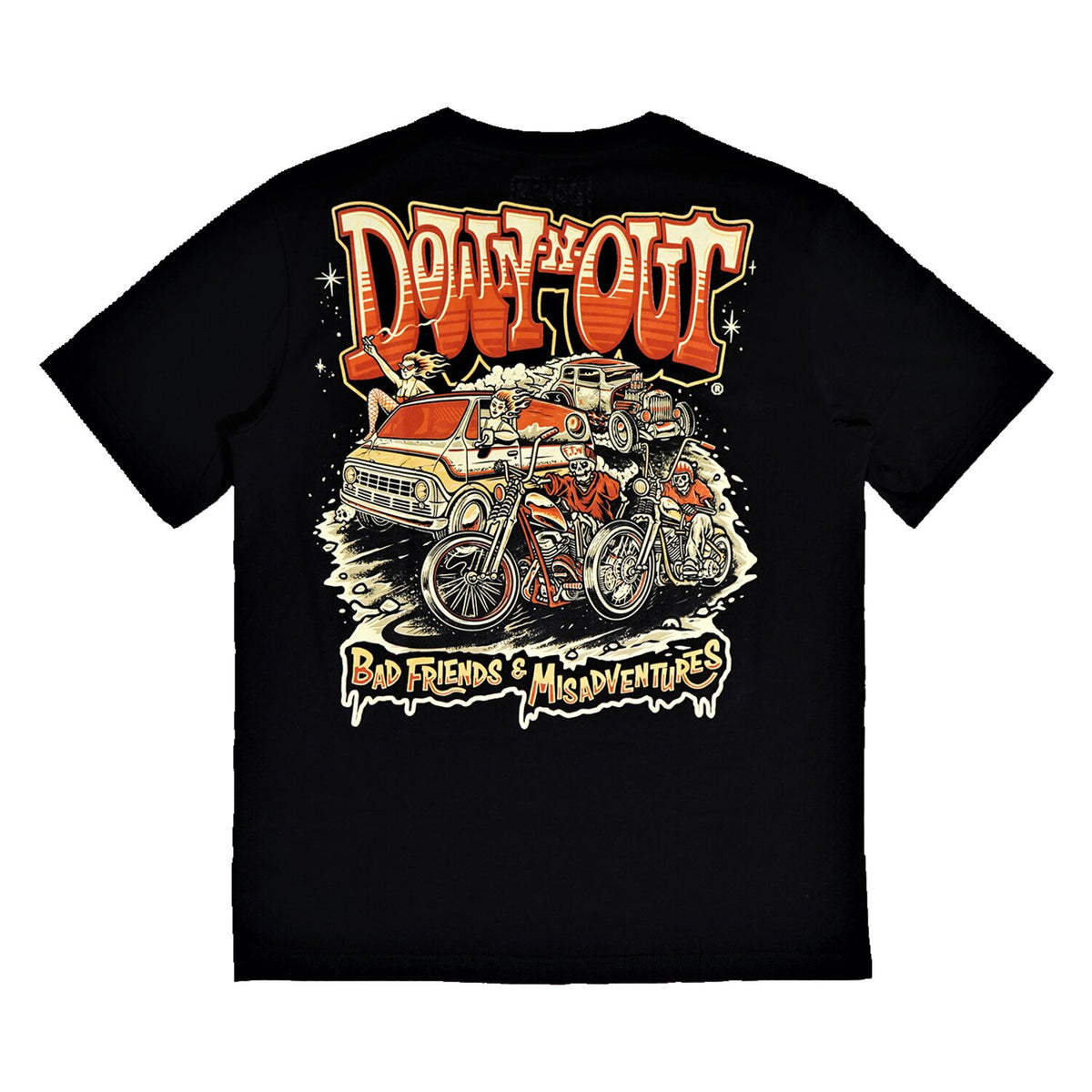 Down-n-Out DNO 4 Life t-shirt black
