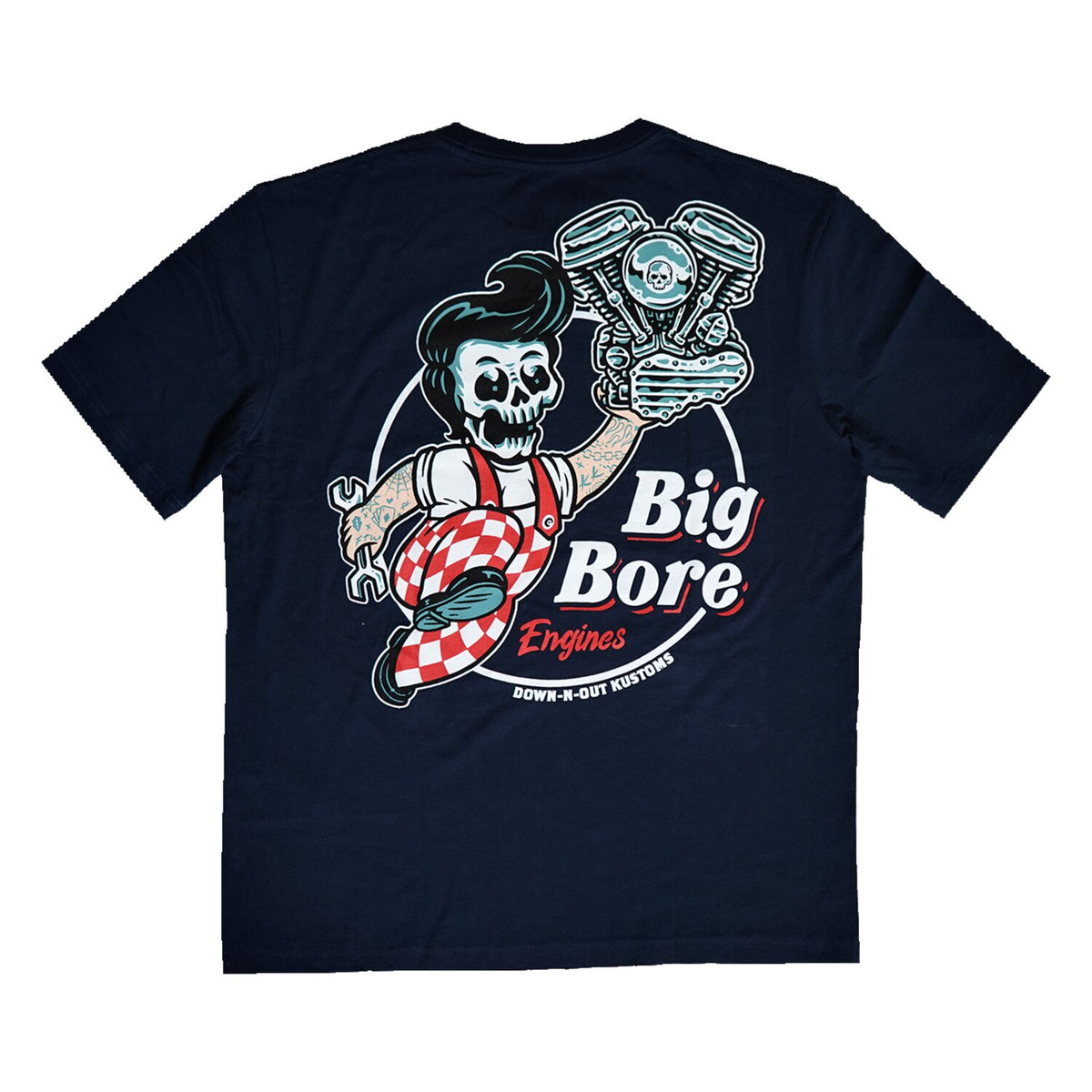 Down-n-Out Big Bore t-shirt navy blue