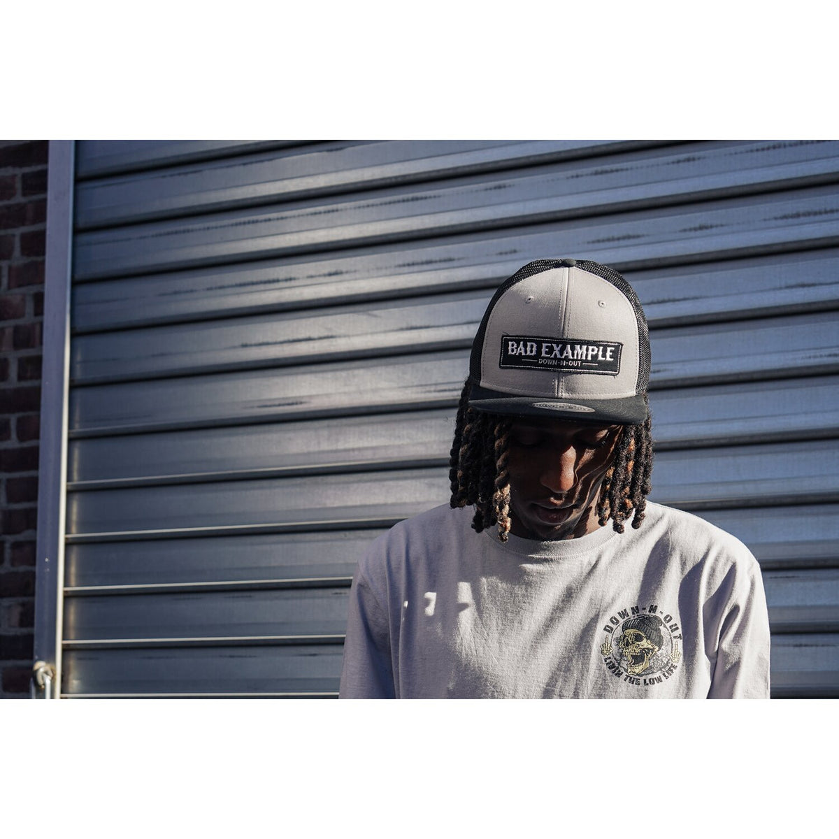 Down-n-Out Bad Example snapback cap grey/black